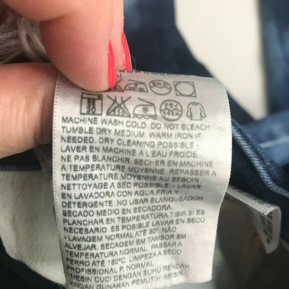 Levis Perfectly Slimming 512 Super Skinny Women 8 Blue Bleached Mid Rise Stretch - Picture 6 of 9